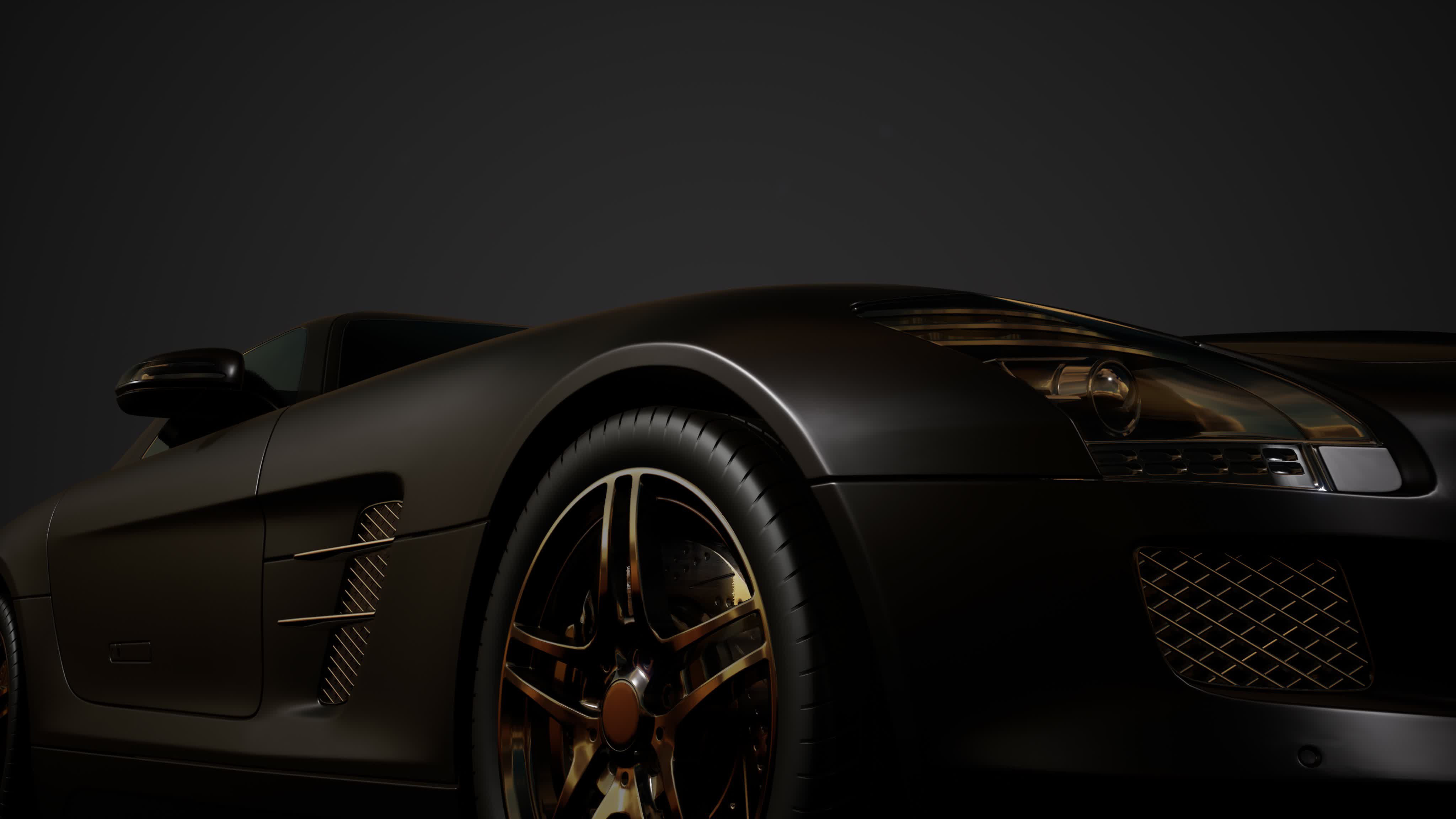 Auto premium de lujo con iluminación cinematográfica